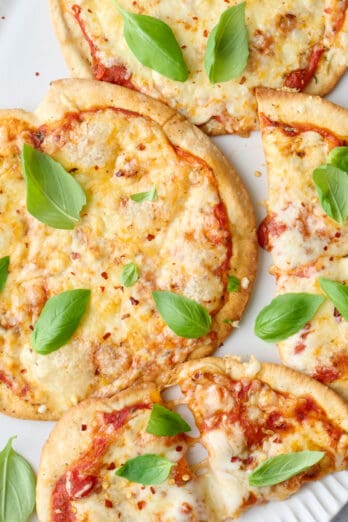 Pita pizza recipe.
