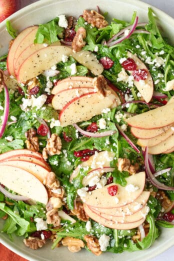Apple walnut salad recipe.
