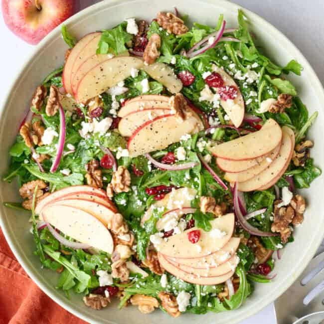 Apple walnut salad recipe.