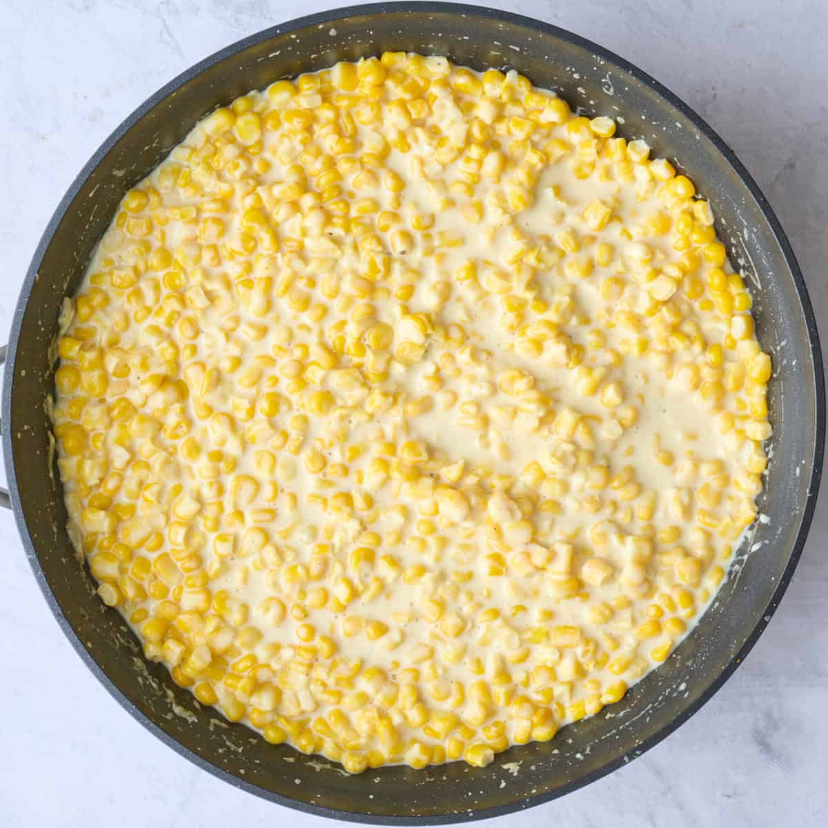 Recipe after cooking and mixed with parmesan cheese.