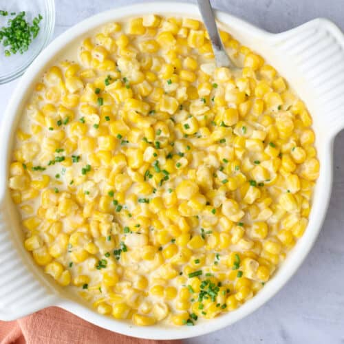 Homemade creamed corn recipe.
