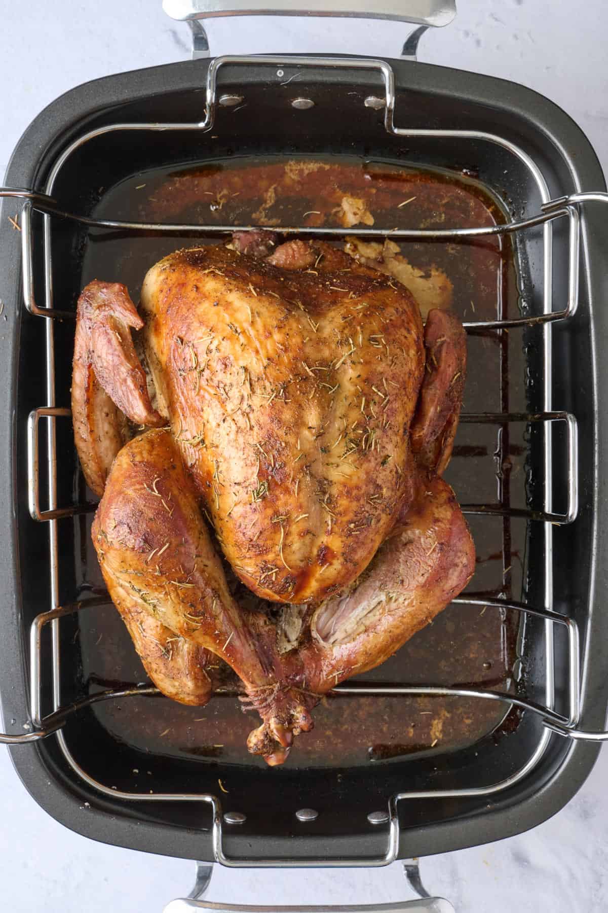 Recipe after roasting and well browned.