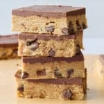 No bake cookie dough bars recipe.