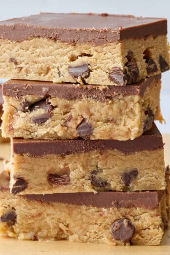 No bake cookie dough bars recipe.