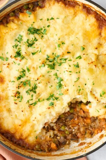 Vegetarian shepherds pie.