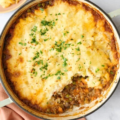 Vegetarian shepherds pie.