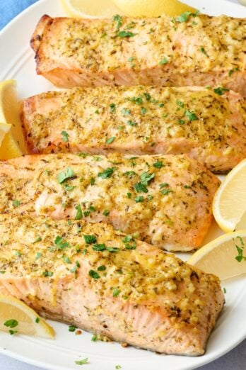 Baked salmon recipe.