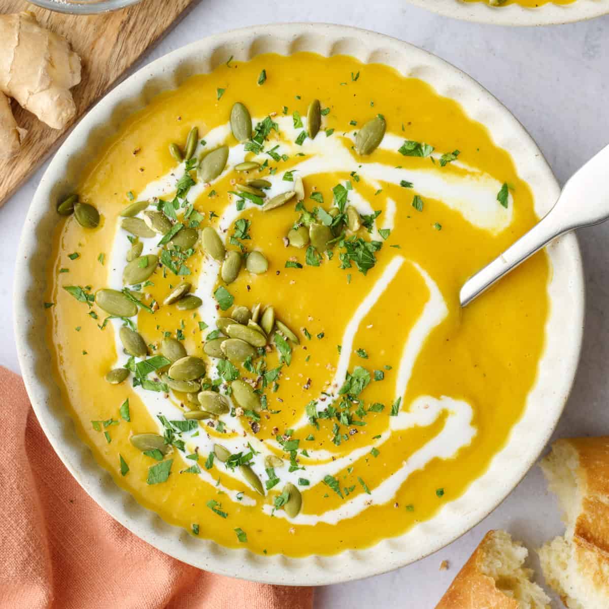 Best curried butternut squash soup recipe.