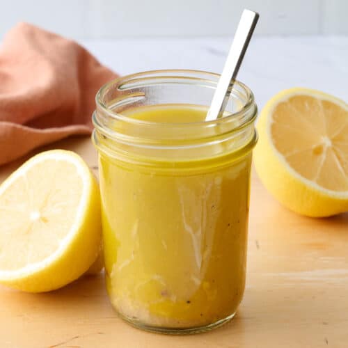 Easy lemon vinaigrette recipe.