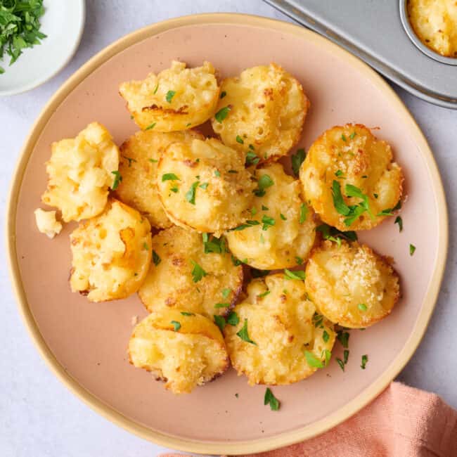 Mac and cheese bites recipe.