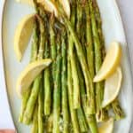 Oven roasted asparagus recipe.