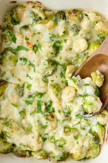 Brussels sprout casserole recipe.
