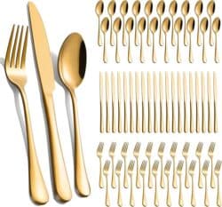 Gold Silverware.