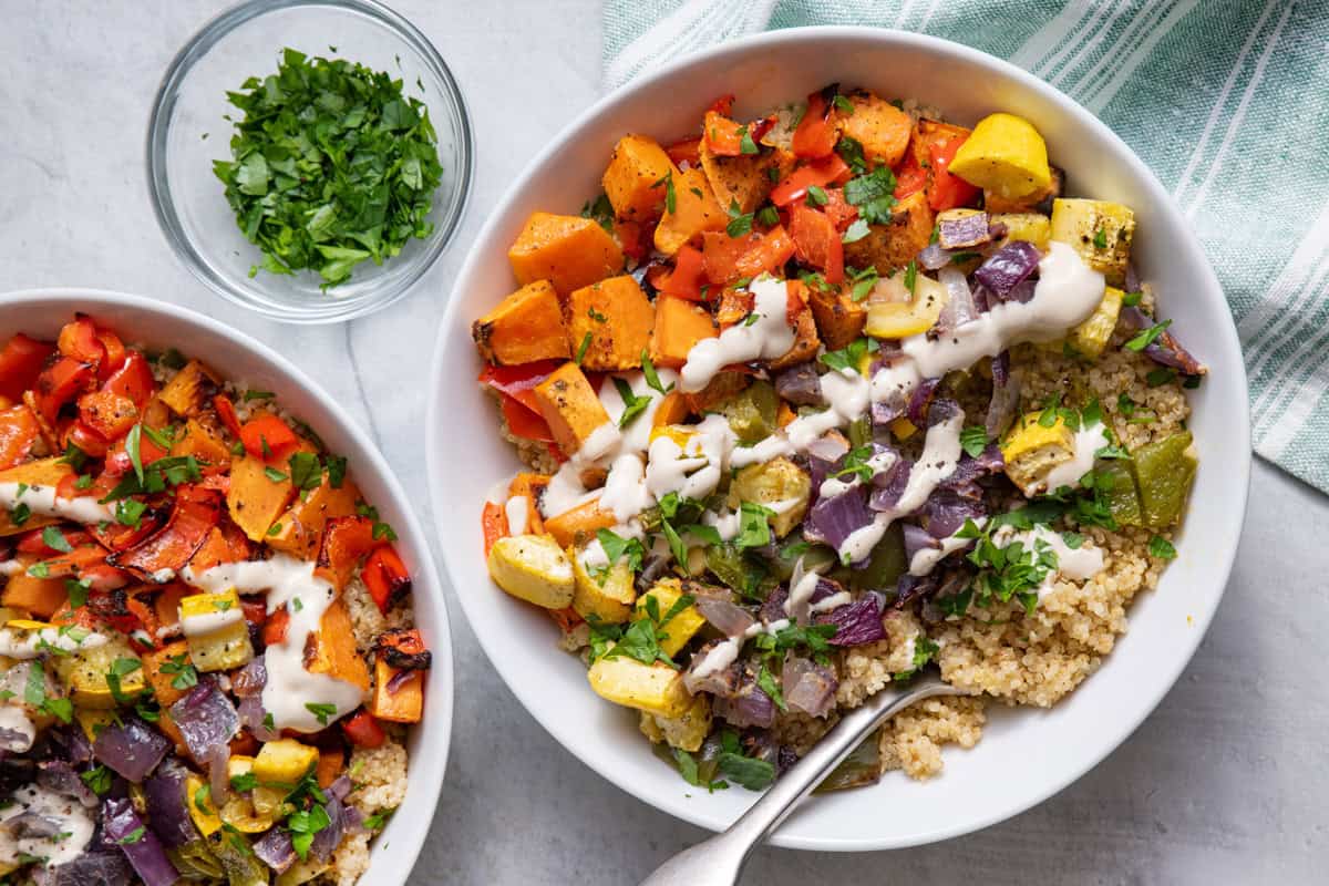 Roasted Vegetable Quinoa Bowl