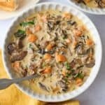 Wild rice mushroom soup recipe.