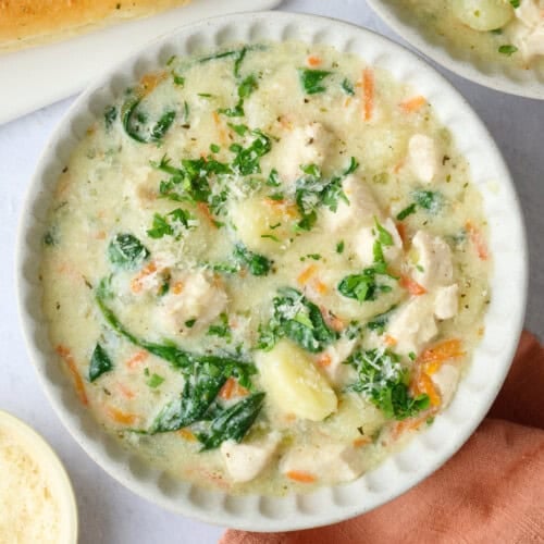 Chicken gnocchi soup recipe.