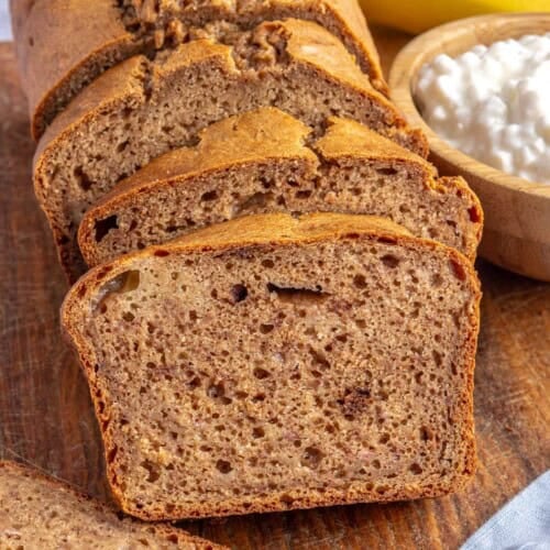 Cottage cheese banana bread recipe.