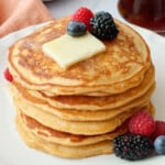 Whole wheat pancakes recipe.