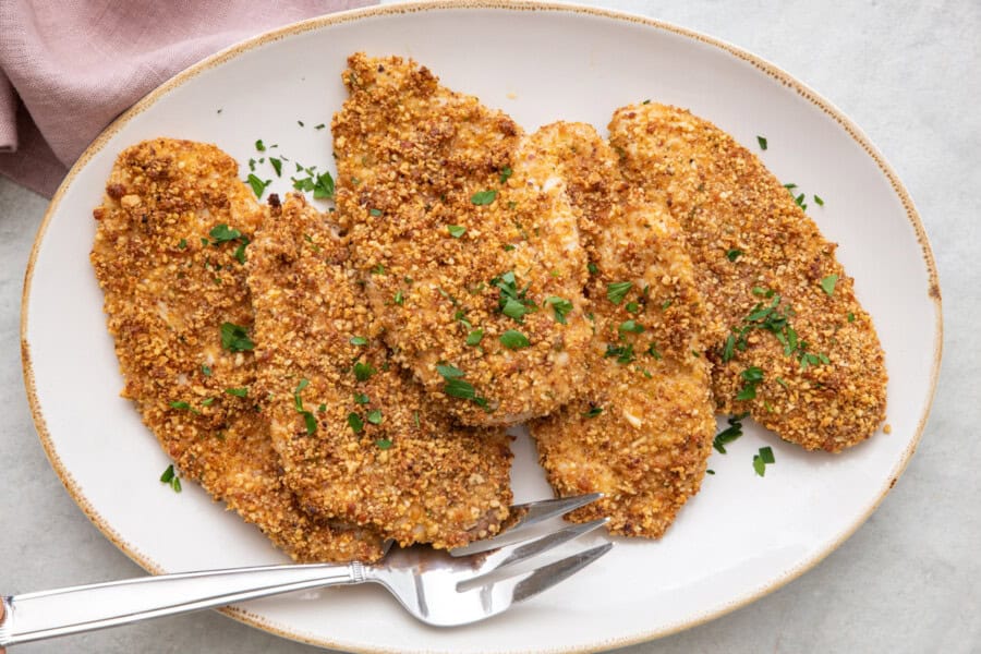 Almond Crusted Chicken {Oven-Baked}