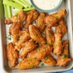 Baked chicken wings recipe.