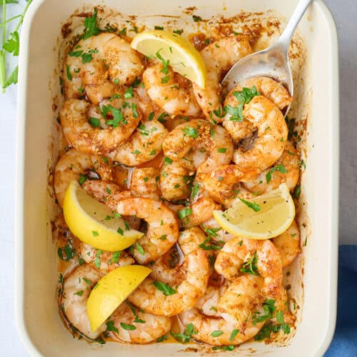 Baked shrimp recipe.