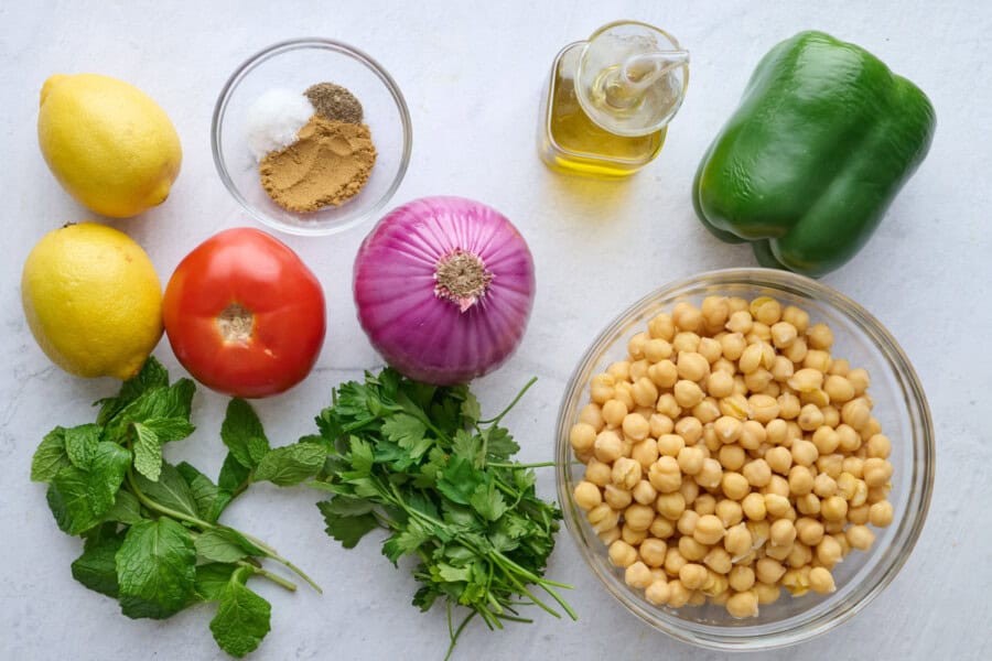 Balela Salad Recipe with Lemon-Cumin Dressing