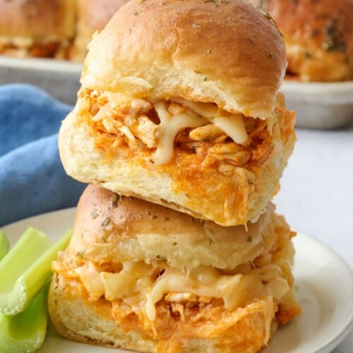 Buffalo chicken sliders recipe.