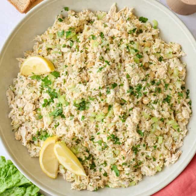 Chicken chickpea salad recipe.