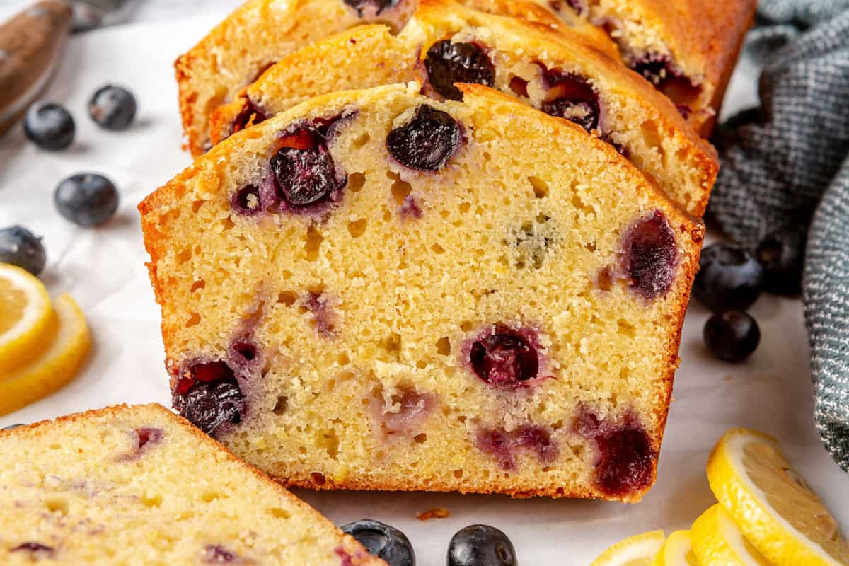 Best lemon blueberry quick bread recipe.