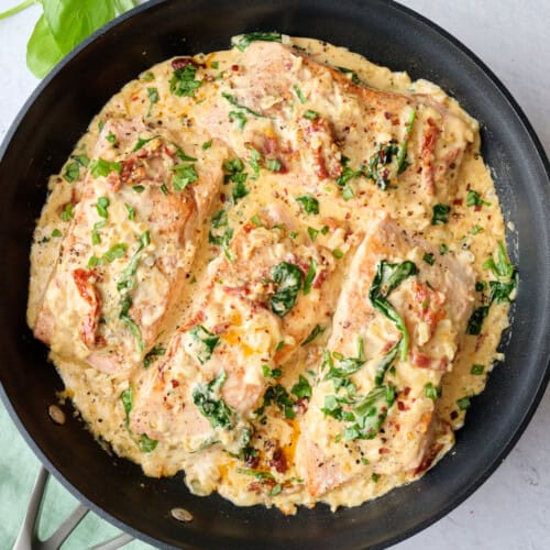 Tuscan salmon recipe.