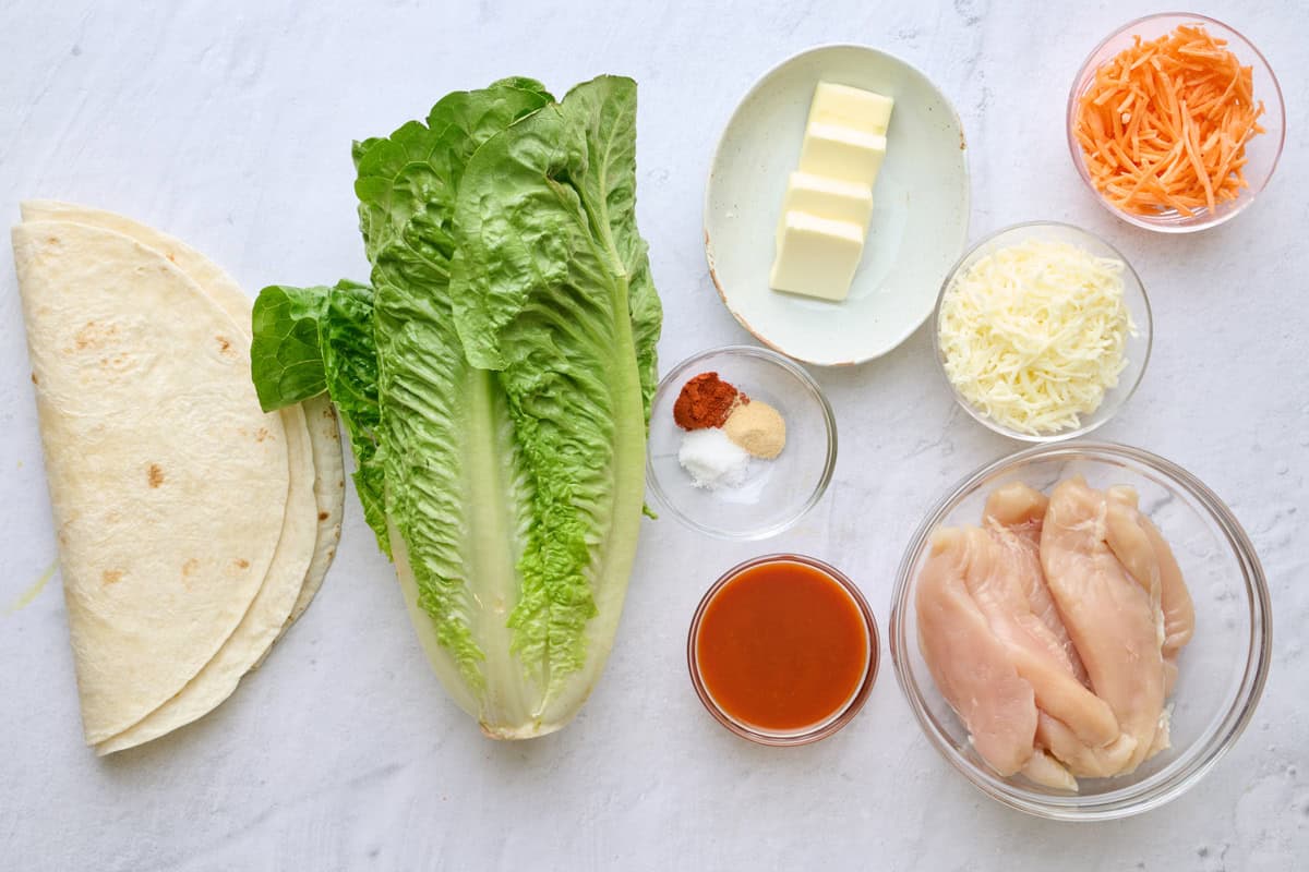 Ingredients before prepped.