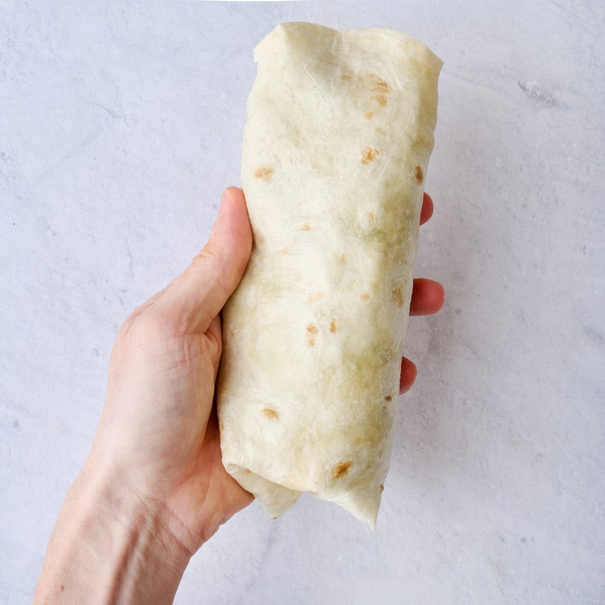 After rolling into a burrito.