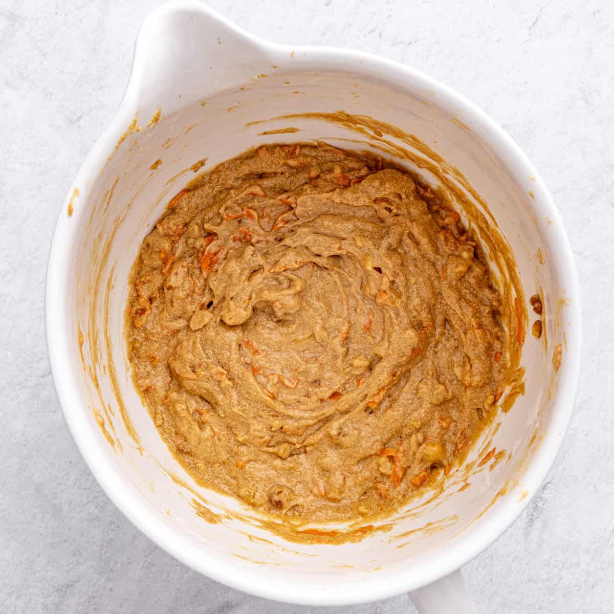 After folding together.