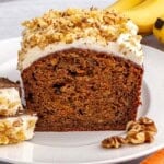 Carrot cake banana quick bread recipe.