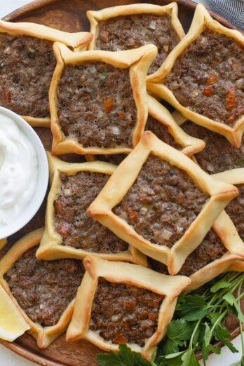 Lebanese meat pies recipe.