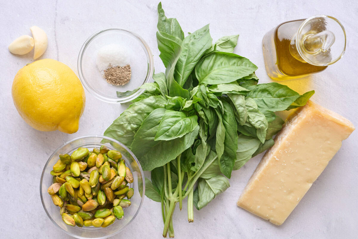 Ingredients before prepped.