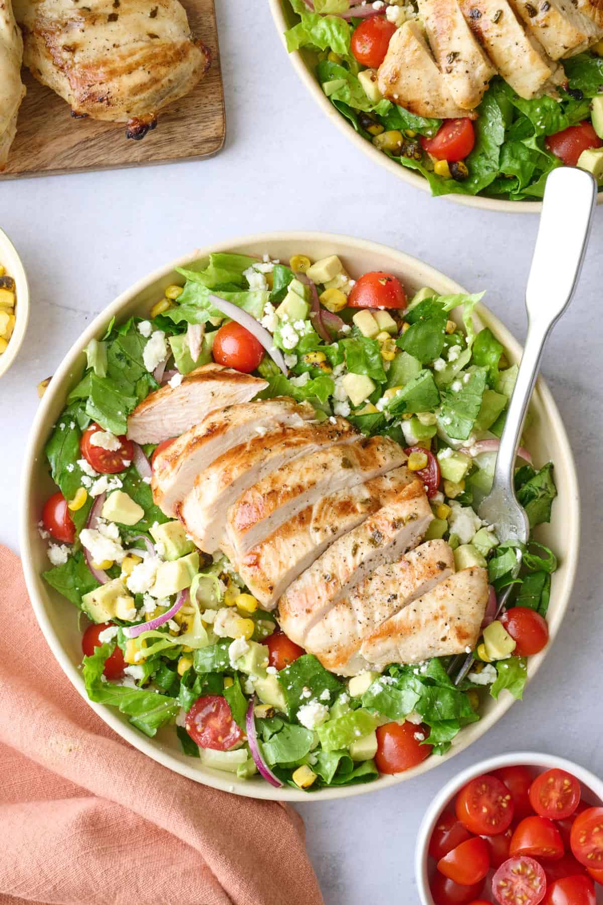 La recette ultime de salade de poulet grillé avec marinade
