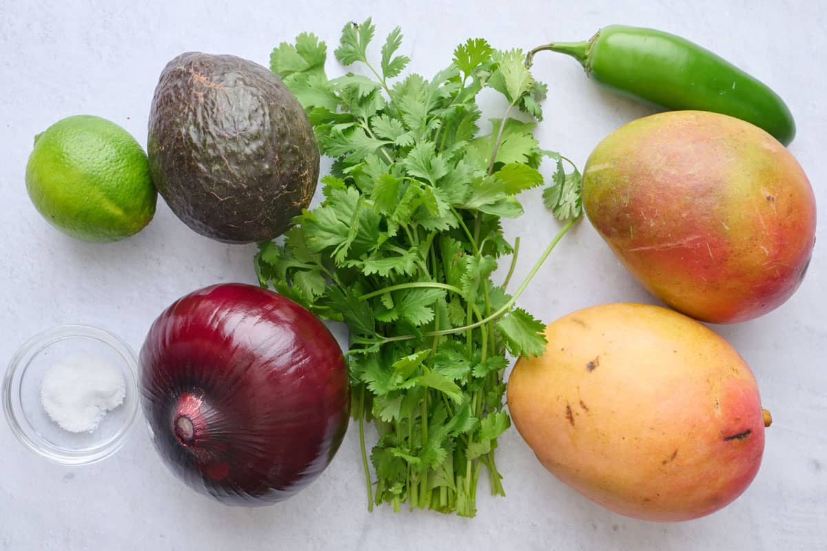 Ingredients before prepped.