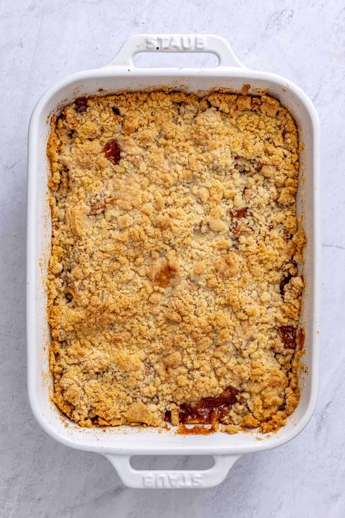 After baking.