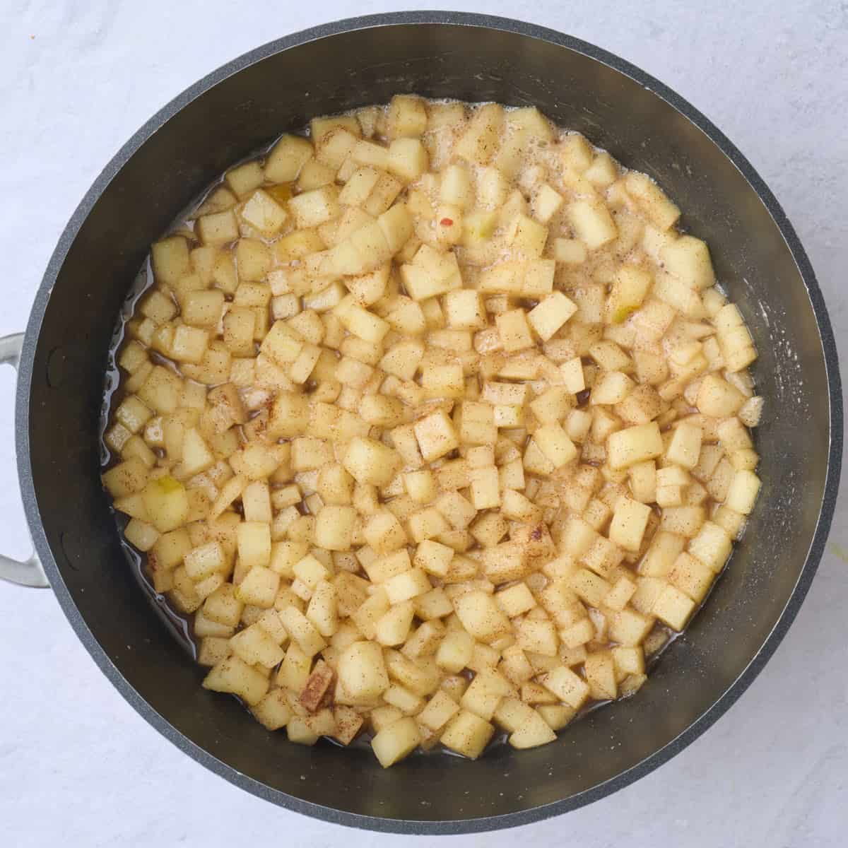 After stirring.