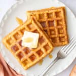 Sweet potato waffles recipe.