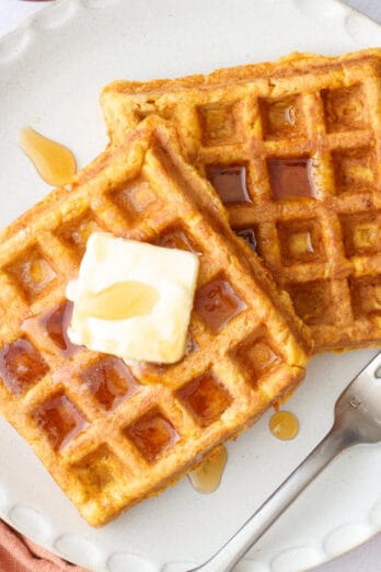 Sweet potato waffles recipe.