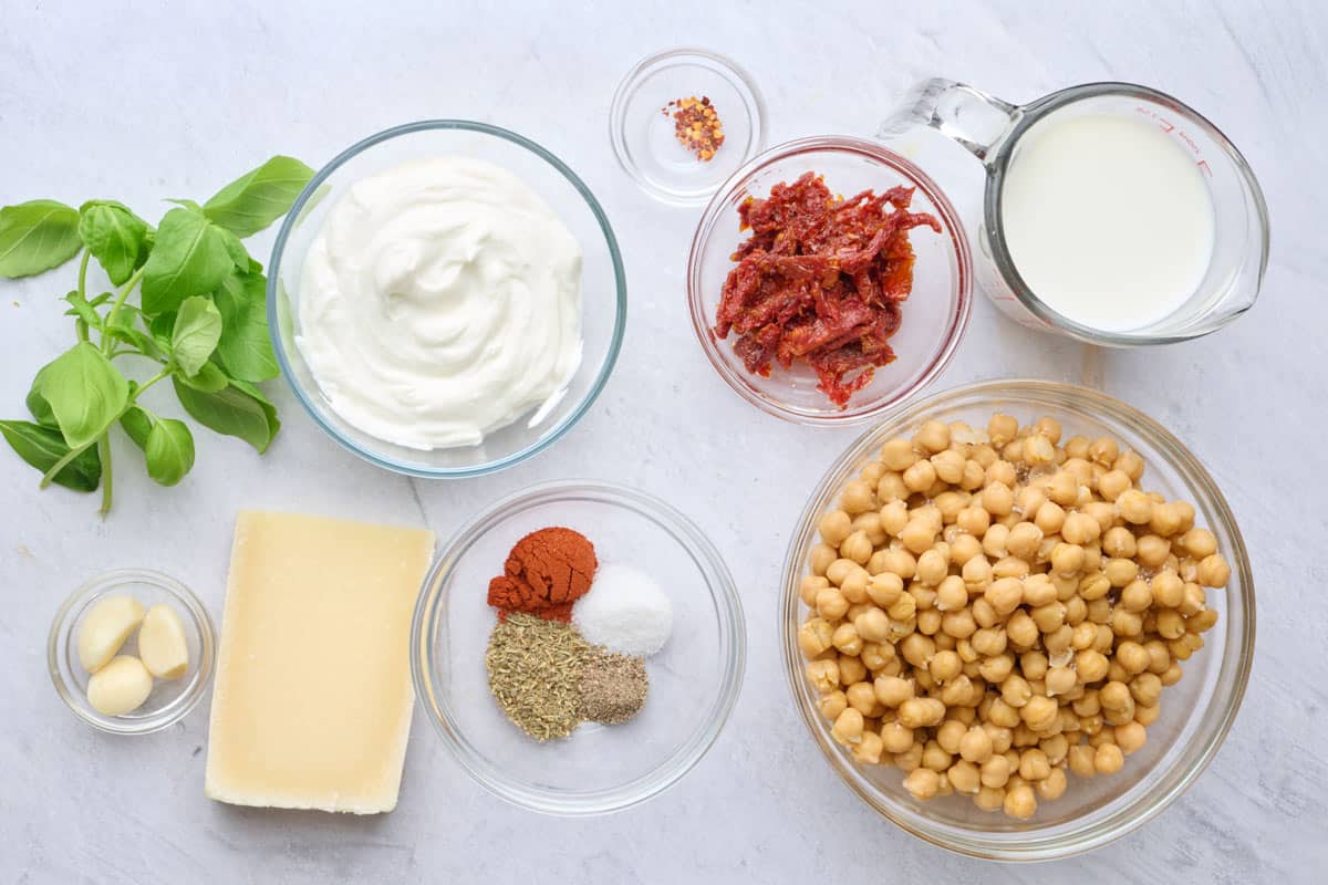 Ingredients before prepped.