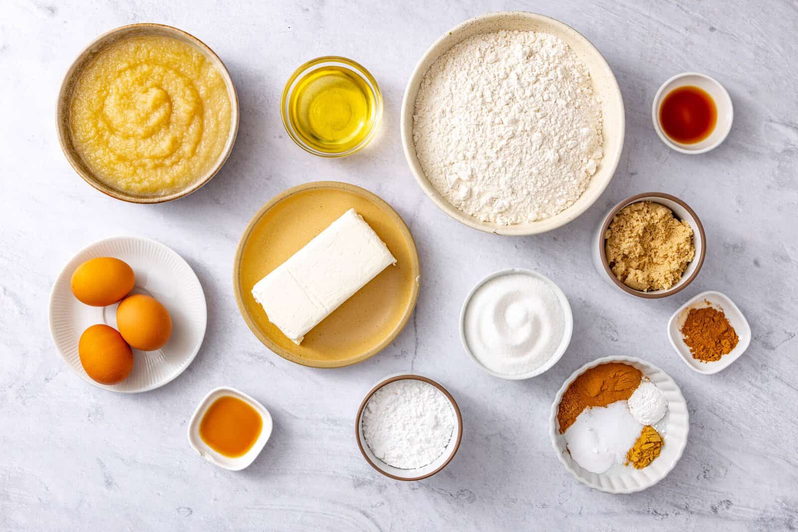 Ingredients before prepped.